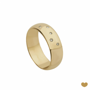 Aliança Passion Gold 9k - 6.4 mm 1