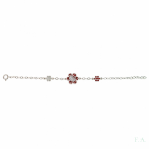 PULSERA EN PLATA FLOWER 1