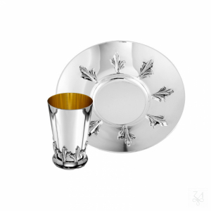 Kiddush Set - Mod. Acanthus Leaves 1