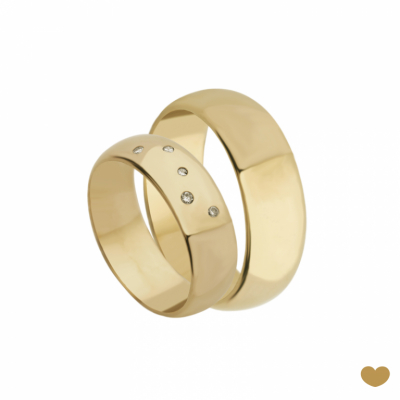 Aliança Passion Gold 19.2k - 6.4 mm 2
