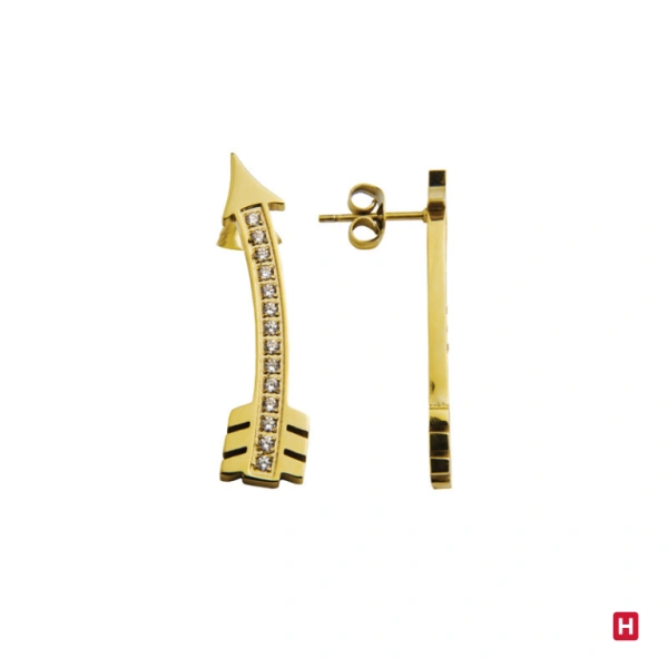 PENDIENTES FLECHA ATHENA" - DORADO 1