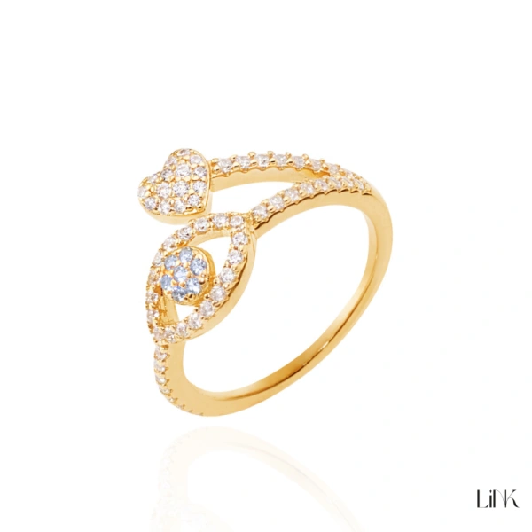 ANILLO CIRCONITAS DORADO 1
