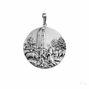 MEDALLA EN PLATA NUESTRA SEÑORA FATIMA EN PLATA 1