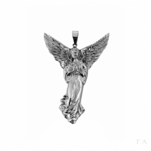 COLGANTE EN PLATA ANGEL GUARDIAN ASAS ABIERTAS 1
