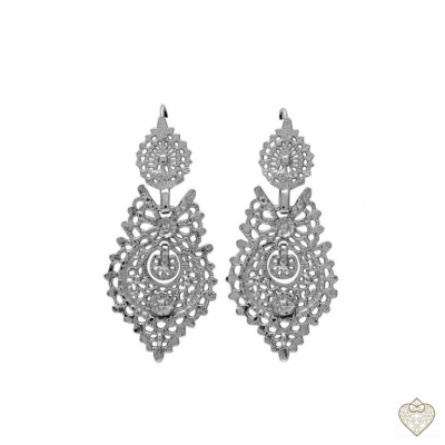 PENDIENTES EN PLATA 6.5CM 1