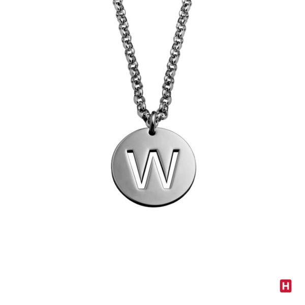 Necklace Hassu - Letter W 1