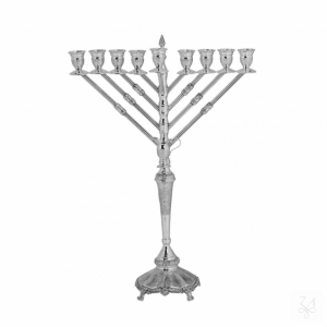 Menorah - Mod. Elite Poppy 2013, with Castings,9 Lights 1