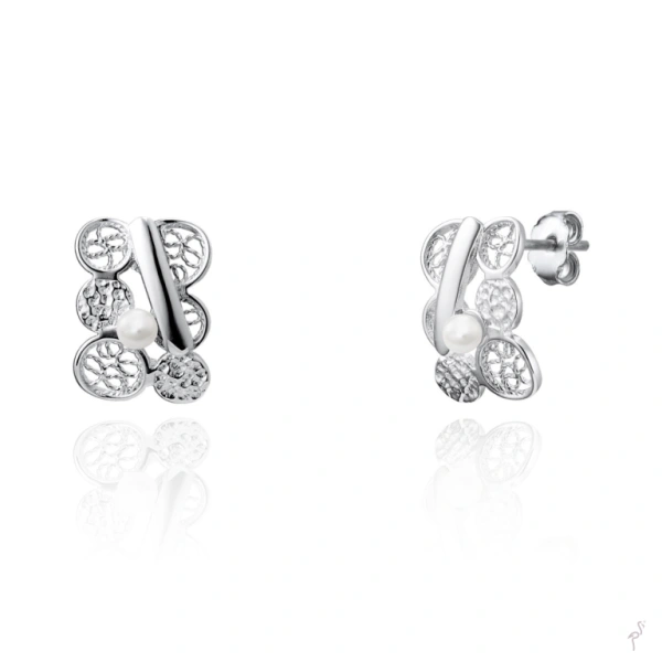 PENDIENTES FILIGRANA C/ PERLA 1