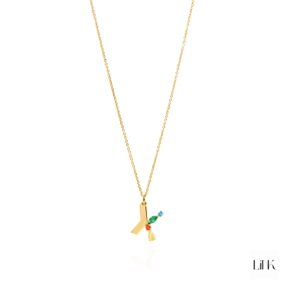 Necklace LINK - Letter X 2