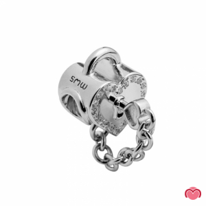 CADENA DE SEGURIDAD CORAZON CON CIRCONITAS 1