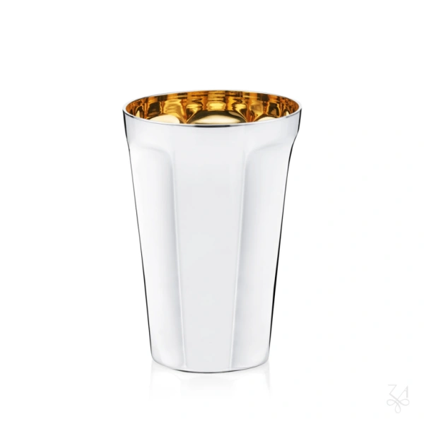 STERLING SILVER RELIGIOUS PLAIN ZURICH CUP GOLD INSIDE 1
