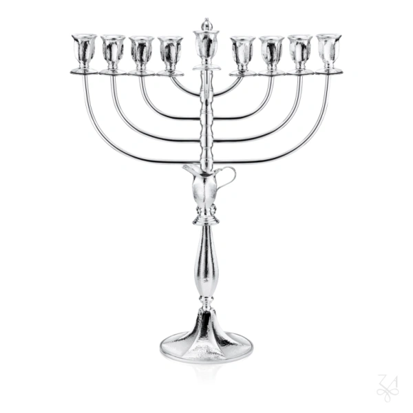 STERLING SILVER RELIGIOUS MENORAH ZURICH 1