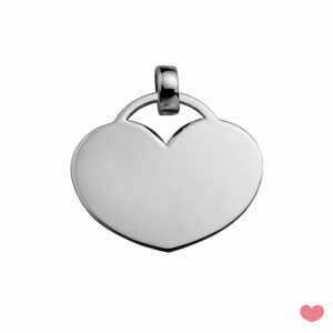CORAZON EN PLATA 1.5 CM 1