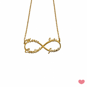 COLLAR EN PLATA INFINITO - PERSONALIZABLE 3/4 NOMBRES 2