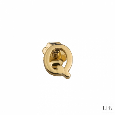 Piercing Link Golden Fun Style - Letter Q 1