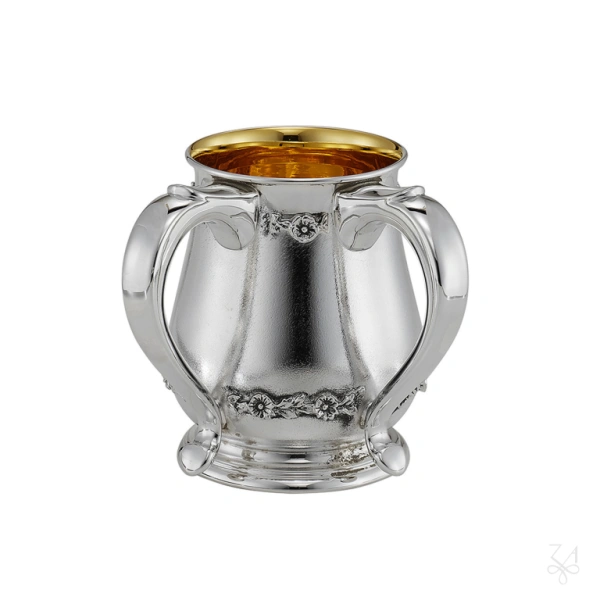 STERLING SILVER RELIGIOUS CUP NETILAT H.11,5 CM 3