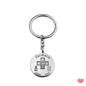 LLAVERO EN PLATA -PERSONALIZABLE PROFESIONES 6
