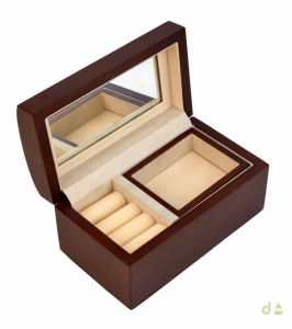 CAJA JOYERO 18X10X9 C/ CORAZON DOBLE 2