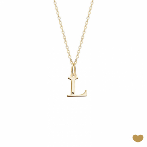 Colar Passion Gold 19.2k - Letra L 1