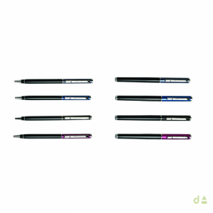 KIT - 8 BOLIGRAFOS Y  ROLLER C/ PIEDRA - BEAUTIFUL 1