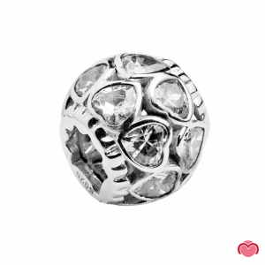 CUENTA EN PLATA CORAZON CON CIRCONIA 1