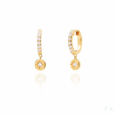 Hoops Earrings FA with Zirconias 1