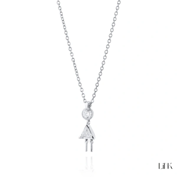 COLLAR LINK - NIÑA PIEDRA BLANCA 4