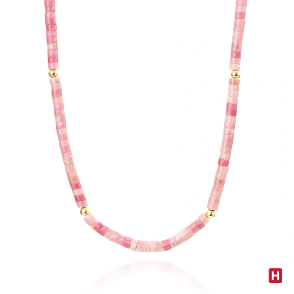 Colar Hassu Golden - Pink 1