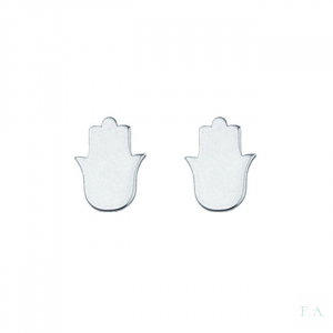 PENDIENTES INFANTILES EN PLATA - MOD. MANO DE FATIMA 1