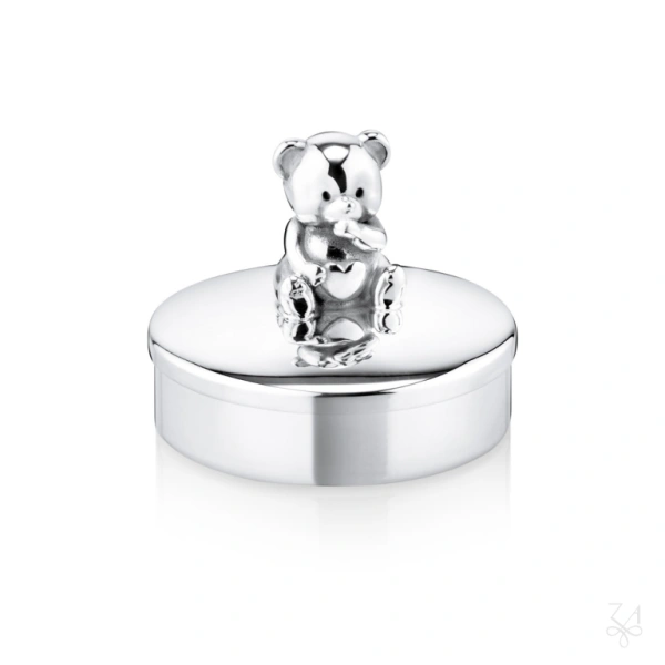 STERLING SILVER FIRST TOOTH BOX - MOD. BEAR 1