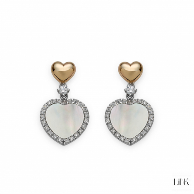 PENDIENTES  EN PLATA 925 Y ORO 9KL - JULIETA 1