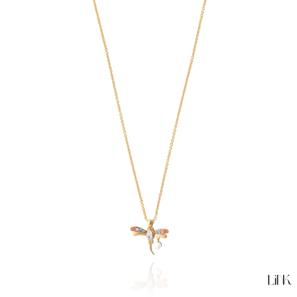 Necklace Link Golden - Damselfly 3