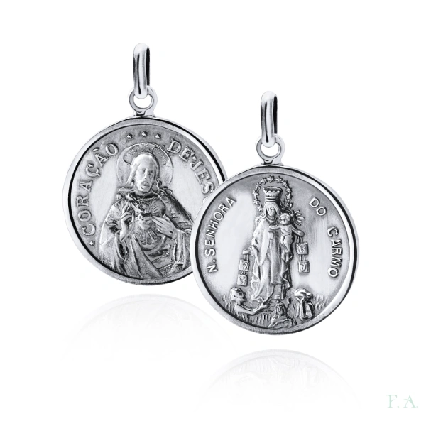 MEDALLA EN PLATA NSTRA SRA CARMO(ESCAPULARIO) 2