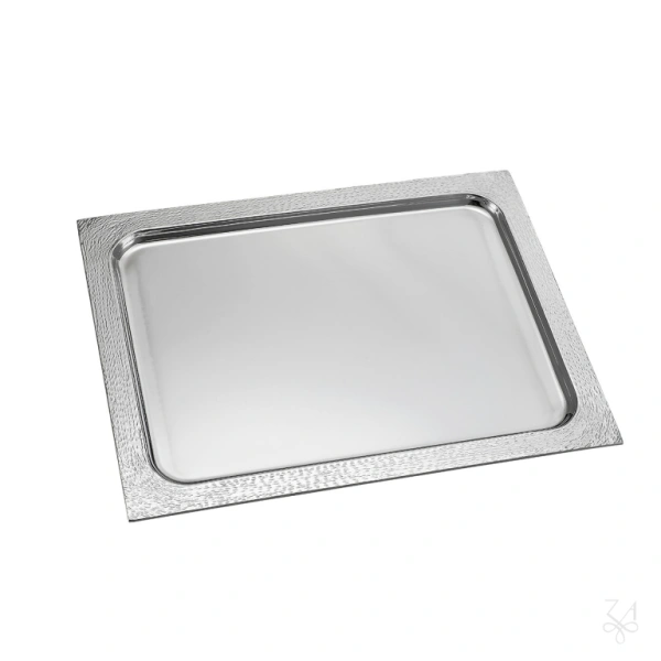 STERLING SILVER PLAIN TRAY RETT CD CM 43X33 1