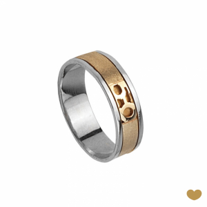 Aliança 50 Anos Passion Gold 9k 1