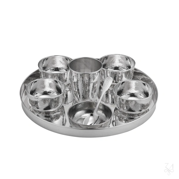 Thali - Hammered Indian Table Set 2
