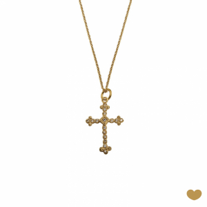 Colar Passion Gold 19.2k - Cruz 1