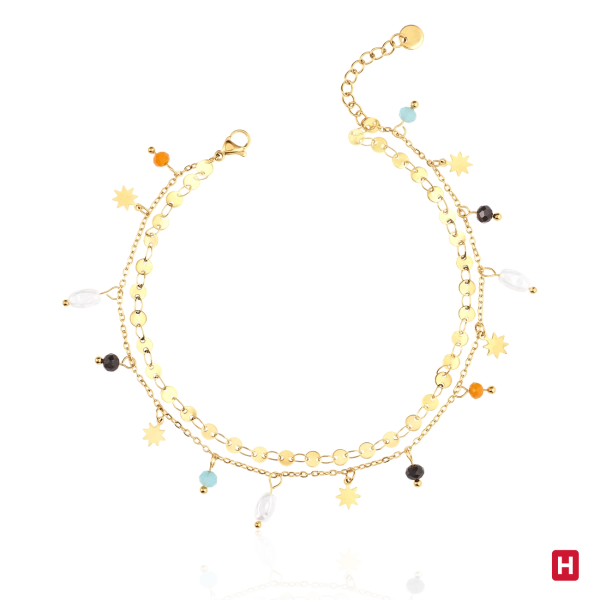 Pulseira Tornozelo Hassu Golden 2