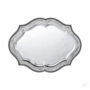 Oval Scalloped Tray 45x33 - Mod. Poppy 1