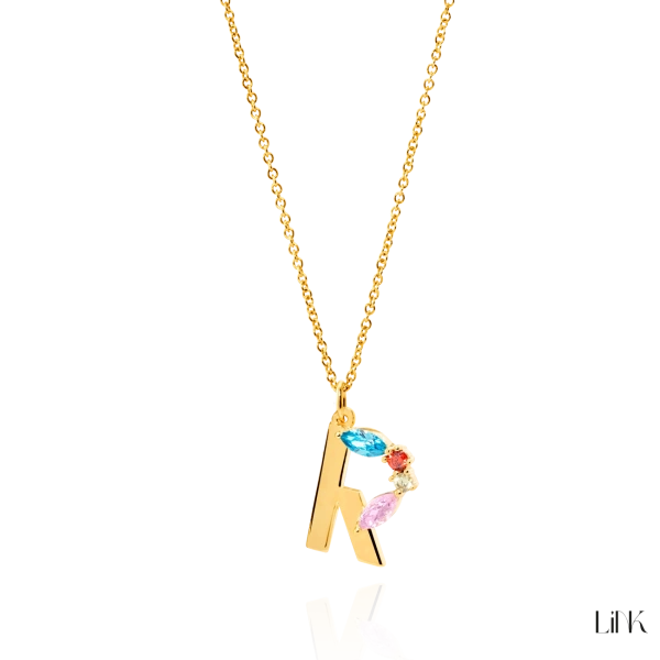 Necklace LINK - Letter R 3