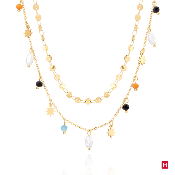 Necklace Hassu Charms Golden 3