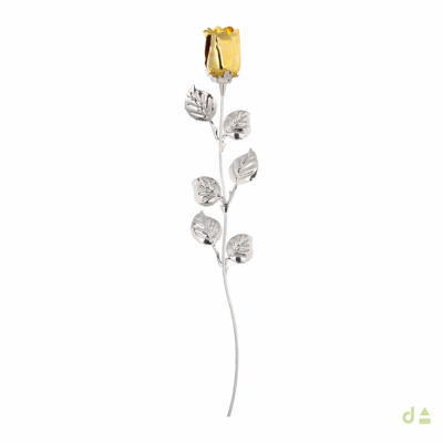 BIBELOT ROSA AMARILLA 30CM 2