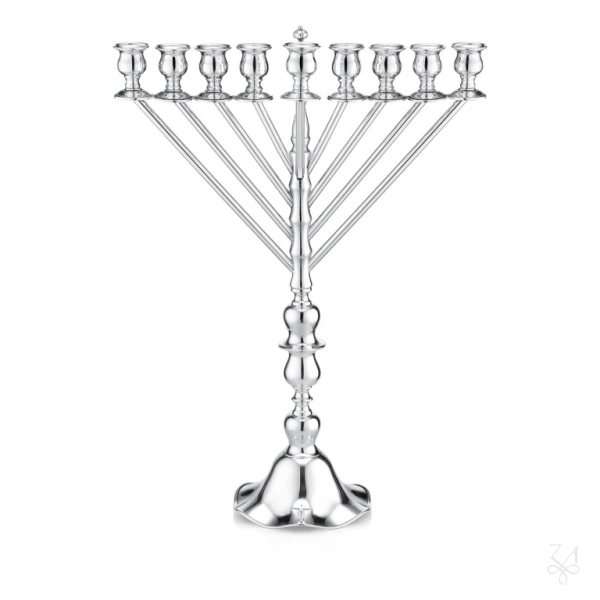 STERLING SILVER RELIGIOUS MENORAH VERONA SMALL ELITE 1