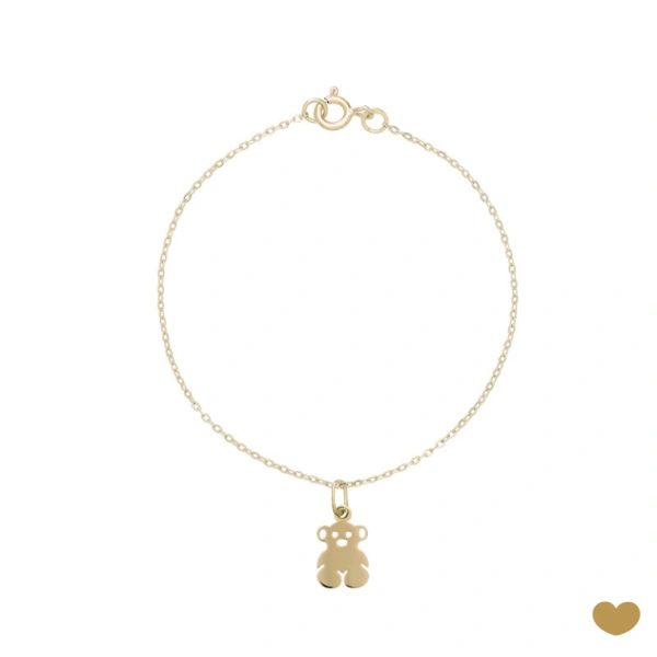Pulseira Passion Gold 19k - Urso 1