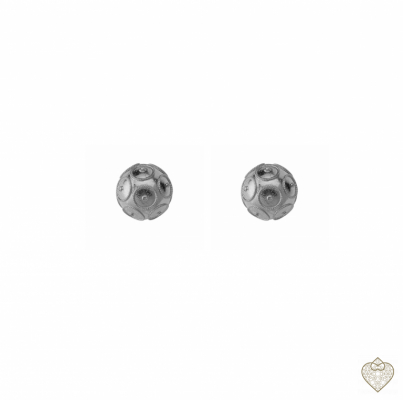 PENDIENTES EN PLATA  BOLA VIANA 10MM 1