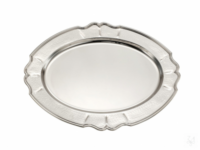 Oval Tray/ Appetizer Dish 45X31cm - Mod. Zurich w/ Border BL 1