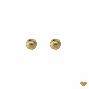 Brincos Passion Gold 19.2k - 6 mm 1