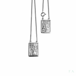 COLLAR EN PLATA C/ ESCAPULARIO 1