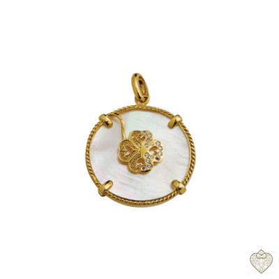 Filigree Pendant Saudade Clover 1