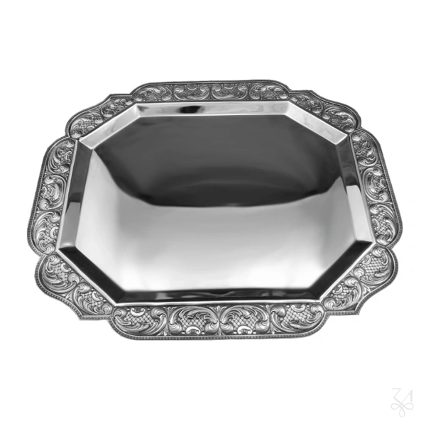 STERLING SILVER OCT TRAY CEASED 52,5X42,5 CM CHEZ RENASCENCE 1